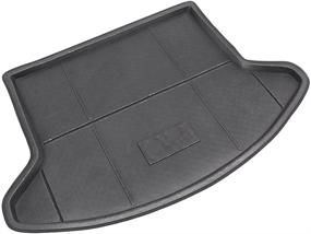 img 2 attached to 🚘 Mallofusa Rear Cargo Tray Trunk Floor Mat for Mazda CX-5 - Black (2013-2016)