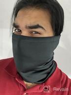 img 1 attached to Men'S Fleece Neck Warmer Gaiter For Cold Weather - Winter Scarf review by Richie Jacobson