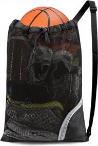 img 4 attached to BeeGreen Drawstring Backpack: Perfect For Men Women'S Athletic, Gym & Beach Activities!