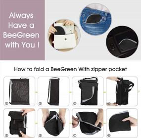img 2 attached to BeeGreen Drawstring Backpack: Perfect For Men Women'S Athletic, Gym & Beach Activities!