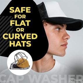 img 3 attached to 🧢 Ballcap Buddy - Effective Original Hat Cleaner & Washer for Washing Machine or Dishwasher, Cap Washer Frame for Flat & Curved Hats - Black