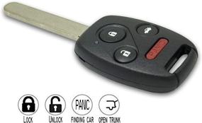 img 2 attached to OUCG8D-380H-A Key Fob Replacement - Compatible with Honda Accord & Element - 2Pcs Set