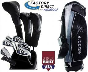 img 2 attached to Улучшите свою игру с набором клюшек для гольфа AGXGOLF'S Senior Men'S XLT Graphite - в комплекте с сумкой для подставки и изготовлены в США