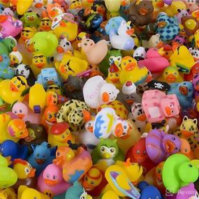 img 1 attached to 🛁 Fun 27-Pack Assorted Rubber Duck Toy Duckies for Kids - Perfect for Bath, Birthdays, and Classroom Incentives