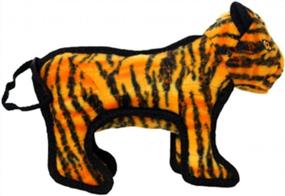 img 4 attached to 🐯 TUFFY - The Ultimate Soft Dog Toy: Zoo Junior Tiger - Unmatched Durability, Strength & Toughness. Interactive Play (Tug, Toss & Fetch). Machine Washable & Floats.