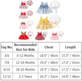 img 1 attached to IDOPIP Baby Girl Tutu Dress Summer Sleeveless Backless Princess Birthday Party Dresses Flower Bow Sundress With Straw Hat Set