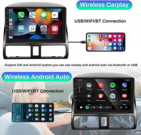 img 3 attached to Harness The Ultimate Driving Experience With Hi-Fi Android Car Stereo For Honda CRV 2002-2006: Wireless Carplay, Android Auto, 9” Touchscreen, WiFi GPS Navigation, Backup Camera And More!