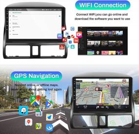 img 2 attached to Испытайте невероятные впечатления от вождения с автомобильной стереосистемой Hi-Fi Android для Honda CRV 2002-2006: Wireless Carplay, Android Auto, 9-дюймовый сенсорный экран, WiFi GPS-навигация, резервная камера и многое другое!