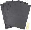 pllieay 5 pieces 7 count plastic mesh canvas sheets for embroidery, acrylic yarn crafting, knit and crochet projects (10.2 x 13.2 inch, come with 4 pieces weaving needles, black) logo