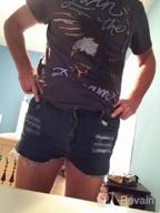 img 1 attached to Women'S High Waisted Ripped Hole Denim Shorts Jeans Wash Distressed Sexy Cutoff review by Frank Ridl
