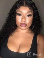 img 1 attached to Get Gorgeous Curls With ALLRUN Kinky Curly Lace Front Wig - 100% Brazilian Virgin Human Hair, Pre-Plucked With Baby Hair And 150% Density, Perfect For Women (14Inch) review by John Invert