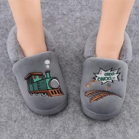 img 2 attached to 👞 Durable Cartoon Toddler Slippers for Boys - A Perfect Mix of Shoes and Slippers