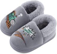 👞 durable cartoon toddler slippers for boys - a perfect mix of shoes and slippers logo