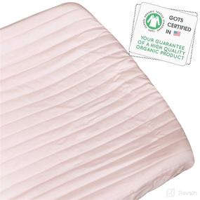 img 4 attached to Makemake Organics - GOTS Certified Ultra Soft Organic Cotton Changing Table Cover (16x32, Pink) - Unisex Change Pad Cover for Girls