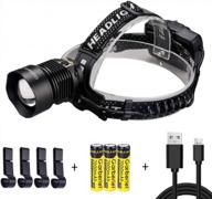 7000 lumens xhp90 led headlamp with 3 pack batteries - rechargeable, waterproof, ideal for outdoor activities, camping, hiking, hunting & more logo