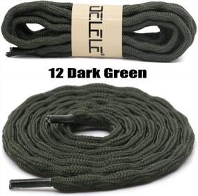 img 3 attached to Conquer Any Trail With DELELE'S Non-Slip Round Wave Hiking Shoelaces - Heavy Duty And Durable