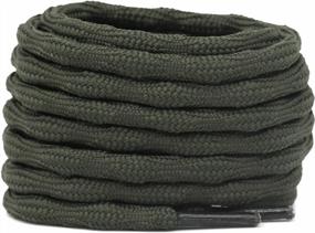 img 2 attached to Conquer Any Trail With DELELE'S Non-Slip Round Wave Hiking Shoelaces - Heavy Duty And Durable
