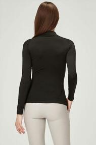 img 2 attached to Stay Warm And Stylish With DEVOPS Women'S 2 Pack Thermal Turtle Long Sleeve Compression Baselayer Tops