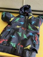 img 1 attached to 🦖 Dinosaur Boys' Clothing: Sherpa Fleece Jacket, Jackets & Coats review by Onur Donovan