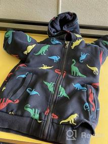 img 6 attached to 🦖 Dinosaur Boys' Clothing: Sherpa Fleece Jacket, Jackets & Coats