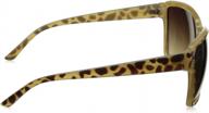 женские прямоугольные солнцезащитные очки union bay u225, 60 мм логотип