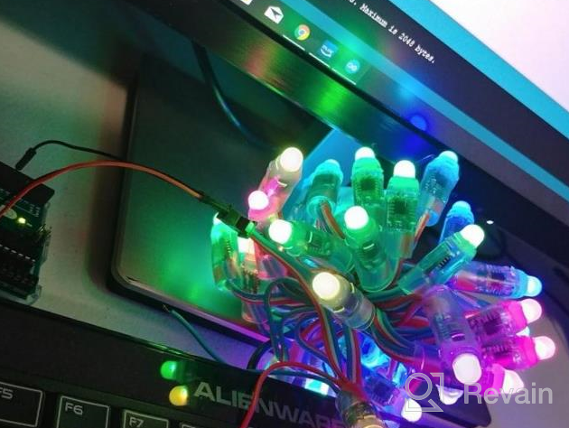 img 1 attached to 500Pcs WS2811 12Mm LED Pixel String Light - Individually Addressable, Dream Color RGB, IP68 Waterproof For Outdoor Advertising Board Signs DC 5V review by Alejandro Lane