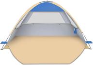 upf 50+ uv protection beach tent for 3-7 people - portable, lightweight & easy setup sun shelter canopy - gorich beach shade cabana логотип