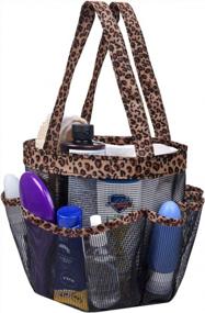 img 4 attached to 8-Pocket Shower Caddy: Portable & Essential For College Dorms - Attmu Mesh Hanging Basket Tote Bag Toiletry Accessories For Bathroom