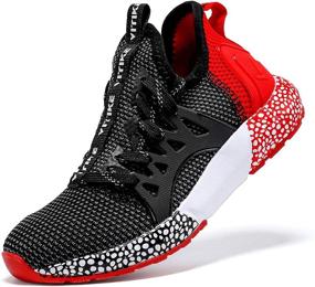 img 1 attached to 👟 Lightweight Kids Sneakers: Boys' & Girls' Athletic Shoes for Active Feet