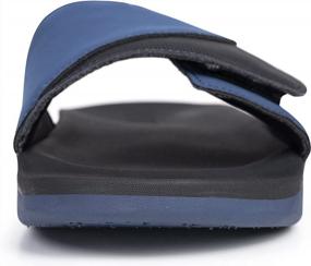 img 3 attached to Adjustable Slippers With Arch Support For Men - FITORY Beach Sandals For Comfort And Style