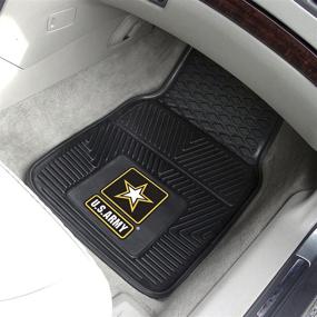 img 1 attached to 🚙 FANMATS Military Heavy Duty Car Mat Set - 2-Piece Unisex-Adult Collection: Protect Your Vehicle in Style!