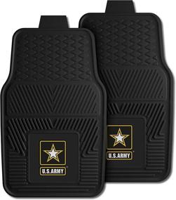 img 2 attached to 🚙 FANMATS Military Heavy Duty Car Mat Set - 2-Piece Unisex-Adult Collection: Protect Your Vehicle in Style!