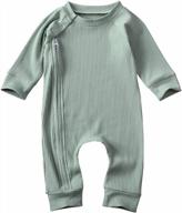 kuriozud unisex baby zip-up romper jumpsuit: a stylish and comfortable one-piece for boys and girls logo
