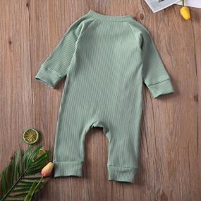 img 2 attached to Kuriozud Unisex Baby Zip-Up Romper Jumpsuit: A Stylish And Comfortable One-Piece For Boys And Girls