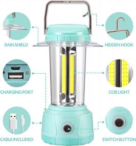 img 3 attached to DOZAWA Rechargeable LED Camping Lantern- 3000LM Super Bright Lamp With 5 Light Modes, Waterproof IP44, 6400MAh Power Bank, Survival Kits, Essential Camping Gear, Emergency & Hurricane Light, Fishing