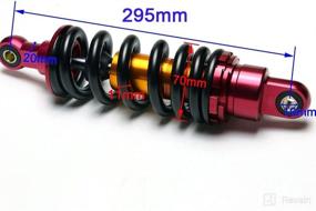 img 1 attached to Adjustable Rear Shock Absorber for 50cc 70cc 90cc 🏍️ 110cc 125cc Dirt Pit Bikes - TDPRO 295mm 11.6 inch Suspension