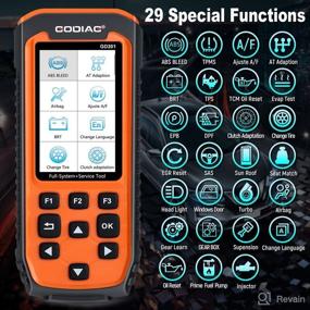 img 1 attached to 🔧 GODIAG GD201 OBD2 Scanner: All Systems Diagnostic Scan Tool with 29 Hot Service Reset for Common Cars. Includes Oil Light & EPB Reset Service. Car Handheld Diagnostic Device Scanner Code Reader Check.