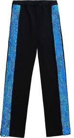 img 3 attached to Glitter Sequin T Shirt Leggings Legging Girls' Clothing ~ Tops, Tees & Blouses