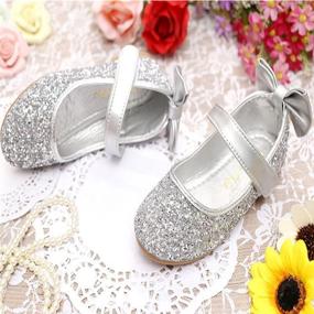 img 2 attached to 👠 YING LAN Sparkle Ballerina Girls' Shoes - Stylish Round Toe Flats