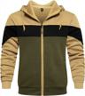 stay stylish and comfortable with toloer men's color block hoodies with pockets logo