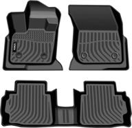 🚗 viwik all weather floor mats for 2017-2020 fusion/mkz, custom full set floor liners - 1st & 2nd row front & rear, tpe black логотип