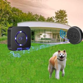 img 3 attached to 🐶 EverNary Dog Door Bell: Wireless Doggie Doorbells for Potty Training - 2 Receivers, 2 Transmitters & Waterproof Touch Button Dog Bells Included