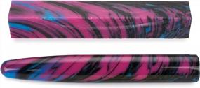 img 2 attached to Raspberry Blues WoodRiver Pen Blank Made Of Acrylic Poly Resin For Enhanced SEO