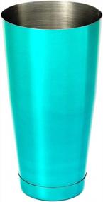 img 3 attached to Mix Up Delicious Cocktails With The Barfly Teal Cocktail Tin - Large 28 Oz (828 Ml)