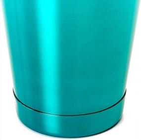 img 1 attached to Mix Up Delicious Cocktails With The Barfly Teal Cocktail Tin - Large 28 Oz (828 Ml)