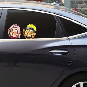 img 1 attached to Tianmei 5 Pcs Auto Bumper Funny Cartoon Decal Stickers For Car Window Glass And Vehicle Trunk Rear (QCTZ-Naruto)