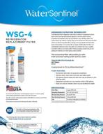 преобразите питьевую воду в холодильнике с помощью сменного фильтра watersentinel wsg-4 ge rpwf логотип
