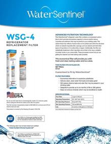img 4 attached to Преобразите питьевую воду в холодильнике с помощью сменного фильтра WaterSentinel WSG-4 GE RPWF