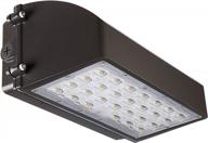 brighten up your space with leonlite led full cutoff wall pack - 5625lm, 45w, ip65, ul listed, dimmable and 5000k daylight logo