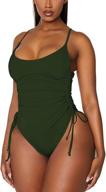 viottiset womens ruched swimsuit bathing women's clothing - swimsuits & cover ups logo